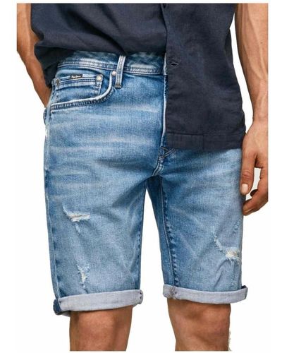 Pepe Jeans Denim Shorts - Blue