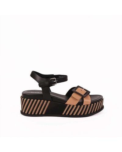 Elvio Zanon Shoes > sandals > flat sandals - Marron