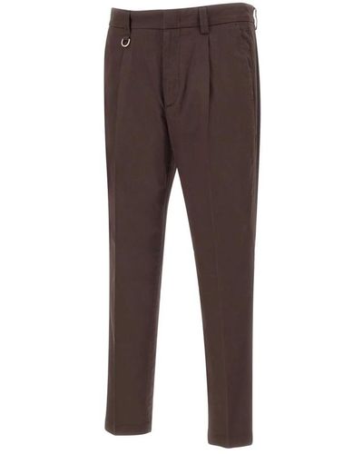 Paolo Pecora Slim-Fit Trousers - Brown