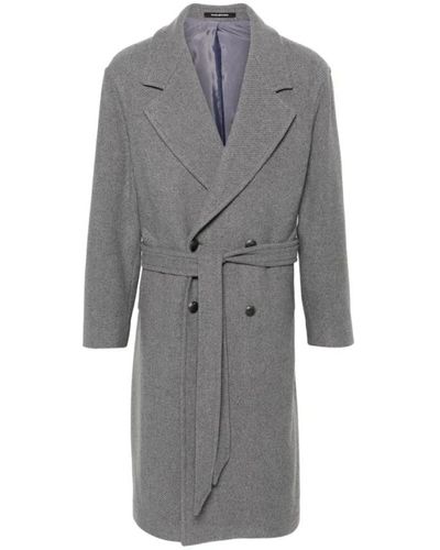 Tagliatore Cappotto grigio in lana con doppio petto