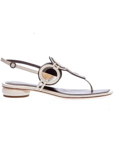 Tory Burch Flat Sandals - Metallic