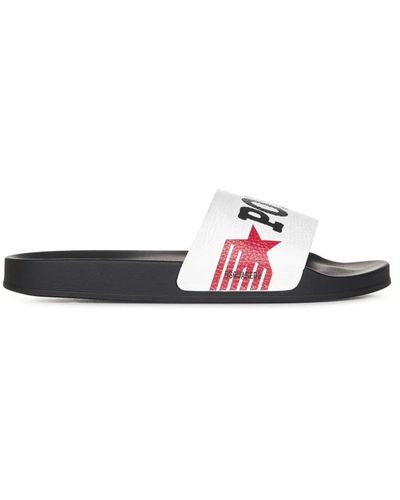 DSquared² Shoes > flip flops & sliders > sliders - Blanc