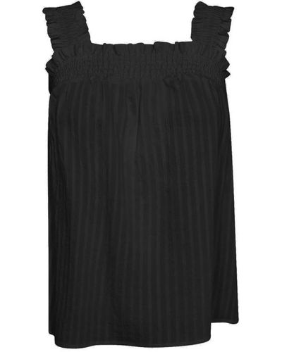 co'couture Sleeveless Tops - Black