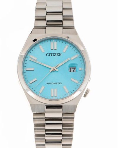 Citizen Automatico quadrante turchese orologio in acciaio - Blu