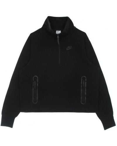 Nike Tech fleece 1/4-zip top schwarz