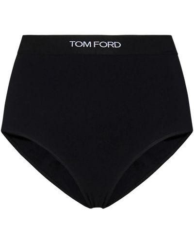 Tom Ford Ropa interior negra con cinturilla acanalada - Negro