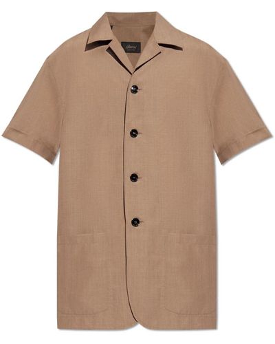Brioni Shirts > short sleeve shirts - Neutre