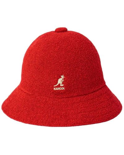 Kangol Rote mütze einfacher stil