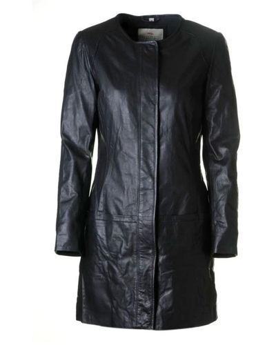 Btfcph Coat leather 10255 - Nero