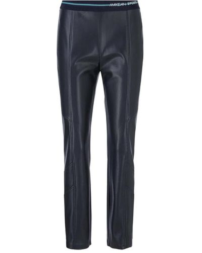 Marc Cain Leather Trousers - Blue