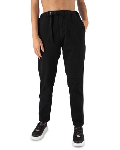 White Sand Straight Trousers - Black