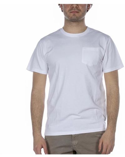 Bomboogie T-shirt roundneck bianco - Blu