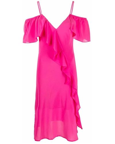 Gold Hawk Party Dresses - Pink