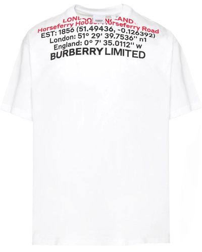 Burberry Tops > t-shirts - Blanc