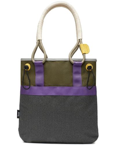 Flower Mountain Tote Bags - Gray
