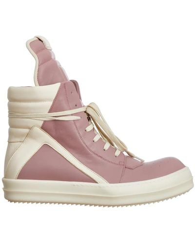Rick Owens High-top sneaker mit geometrischem design - Pink
