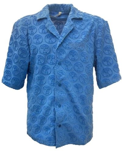 Moschino Camicia elegante per uomo e donna - Blu