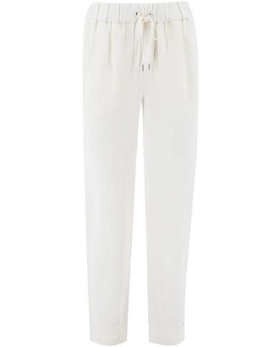 Le Tricot Perugia Slim-Fit Trousers - White