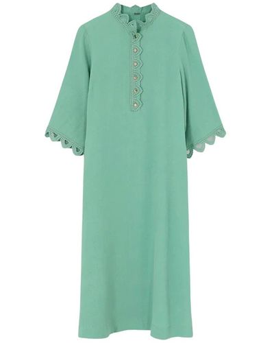 GUSTAV Midi Dresses - Green