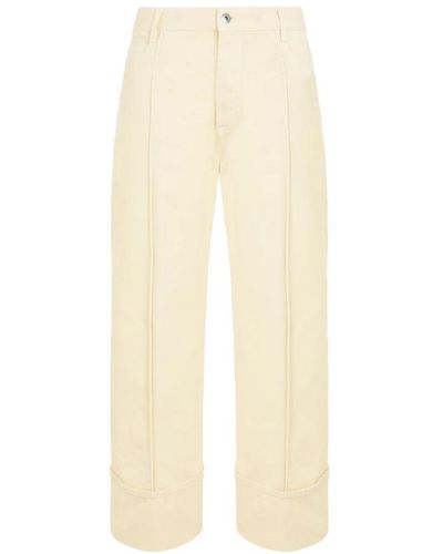 Bottega Veneta Trousers > wide trousers - Neutre