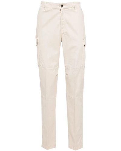 Eleventy Slim-Fit Trousers - Natural