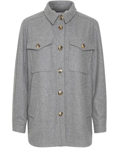 Part Two Tweed Jackets - Grey