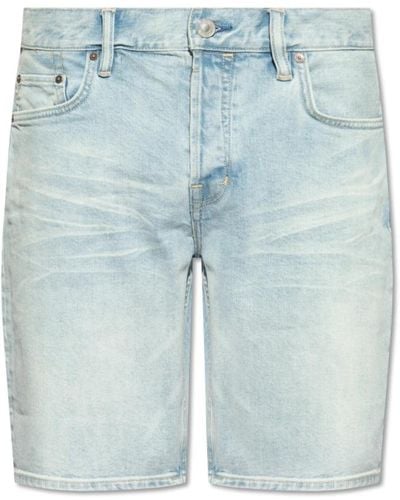AllSaints Switch jeans shorts - Blu
