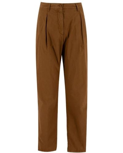 Aspesi Straight Trousers - Brown
