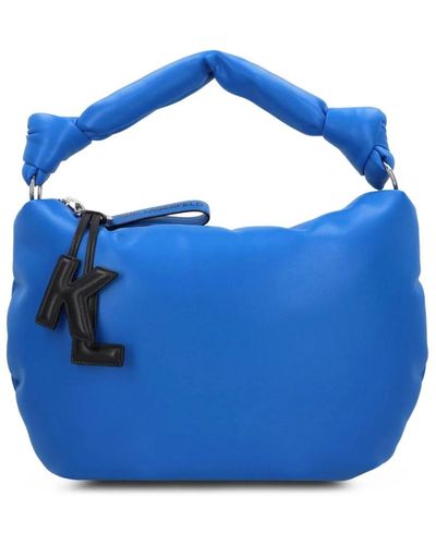Karl Lagerfeld Schultertasche mit reißverschluss - Blau