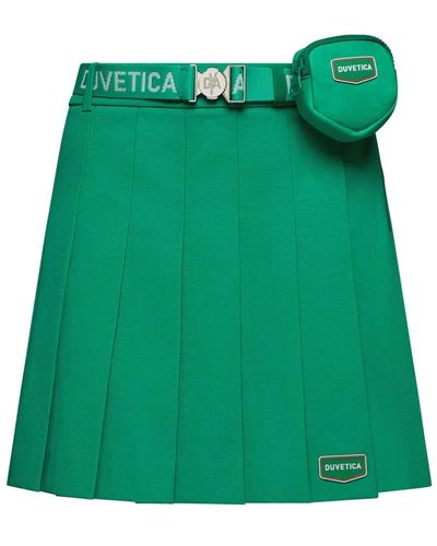 Duvetica Short Skirts - Green