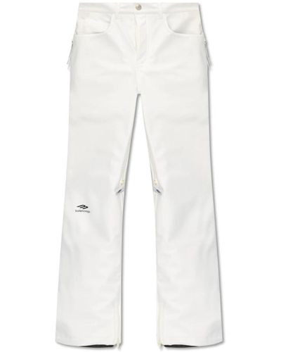 Balenciaga Pantalones de esquí con logotipo - Blanco