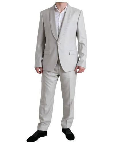Dolce & Gabbana Single breasted suits - Grigio