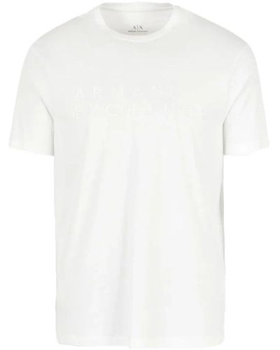 Armani Exchange Stilvolles weißes shirt