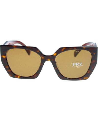 Prada Ikonoische sonnenbrille mit polarisierten gläsern - Braun
