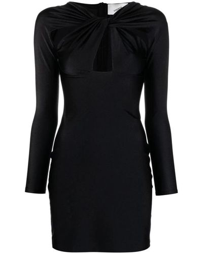 Coperni Twisted Cut-out Mini Dress - Black