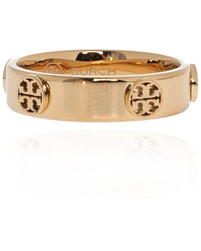 Tory Burch Logo-embossed ring - Metallizzato