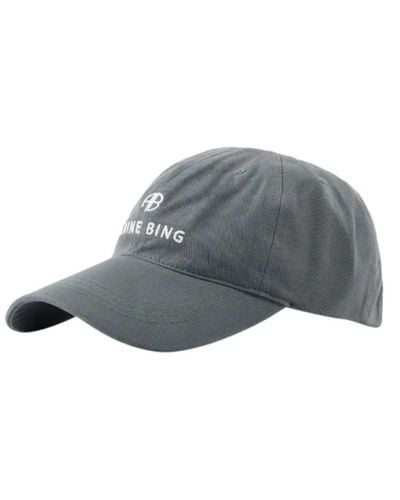 Anine Bing Baumwolle hats - Grau