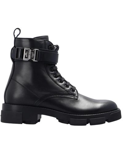 Givenchy Leather Ankle Boots - Black