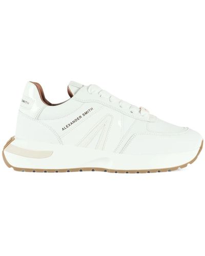 Alexander Smith Sneakers in ecopelle con soletta removibile - Bianco