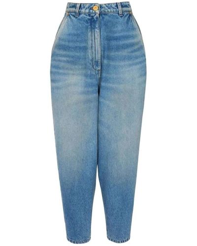 Balmain Jeans denim larghi sbiaditi - Blu