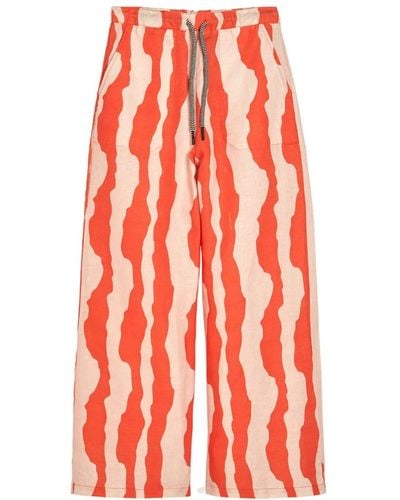 Oas Wide Pants - Red