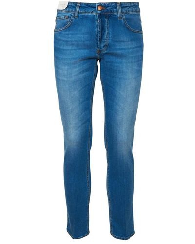 Entre Amis Jeans 5 tasche denim chiaro - Blu