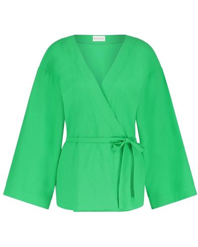 Jane Lushka Alvera kimono blazer | grün