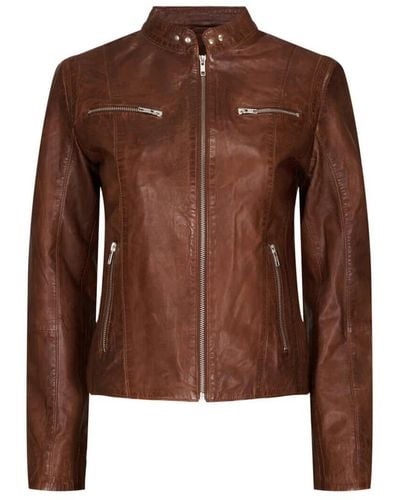 Btfcph Leather Jackets - Brown