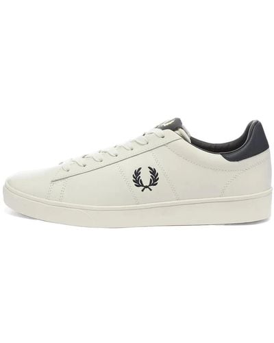 Fred Perry Spencer Leather B8250 Porcelain 41 - Bianco
