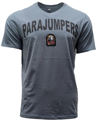 Parajumpers Buster tee blau-graues logo t-shirt