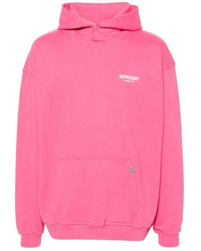 Represent Sweatshirts hoodies,cobalt blue owners club hoodie - Pink