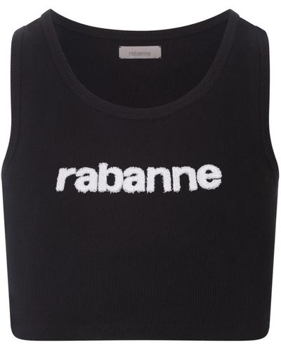 Rabanne Sleeveless Tops - Black
