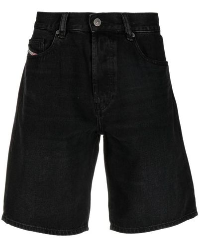 DIESEL Pantaloncini di jeans - Nero