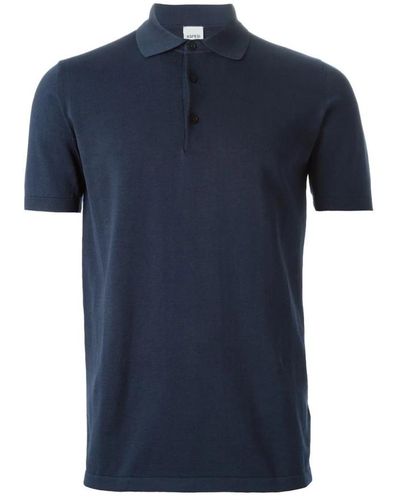 Aspesi Navy polo shirt für männer,weißes polo-shirt erhöht casual-stil,schwarzes polo-shirt für männer - Blau